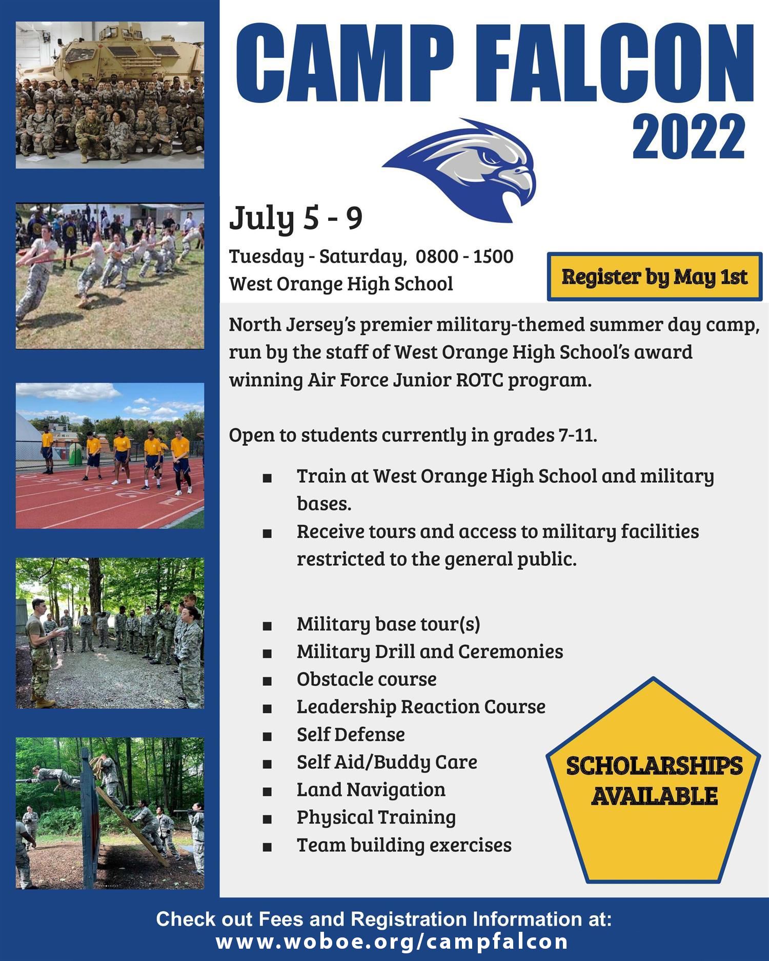 West Orange High School JRAFROTC to Hold FirstofitsKind "Camp Falcon